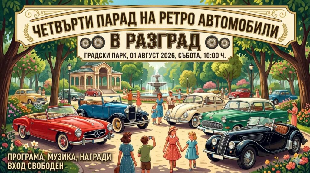 В събота Разград е домакин на Четвъртия Парад на ретро  ...